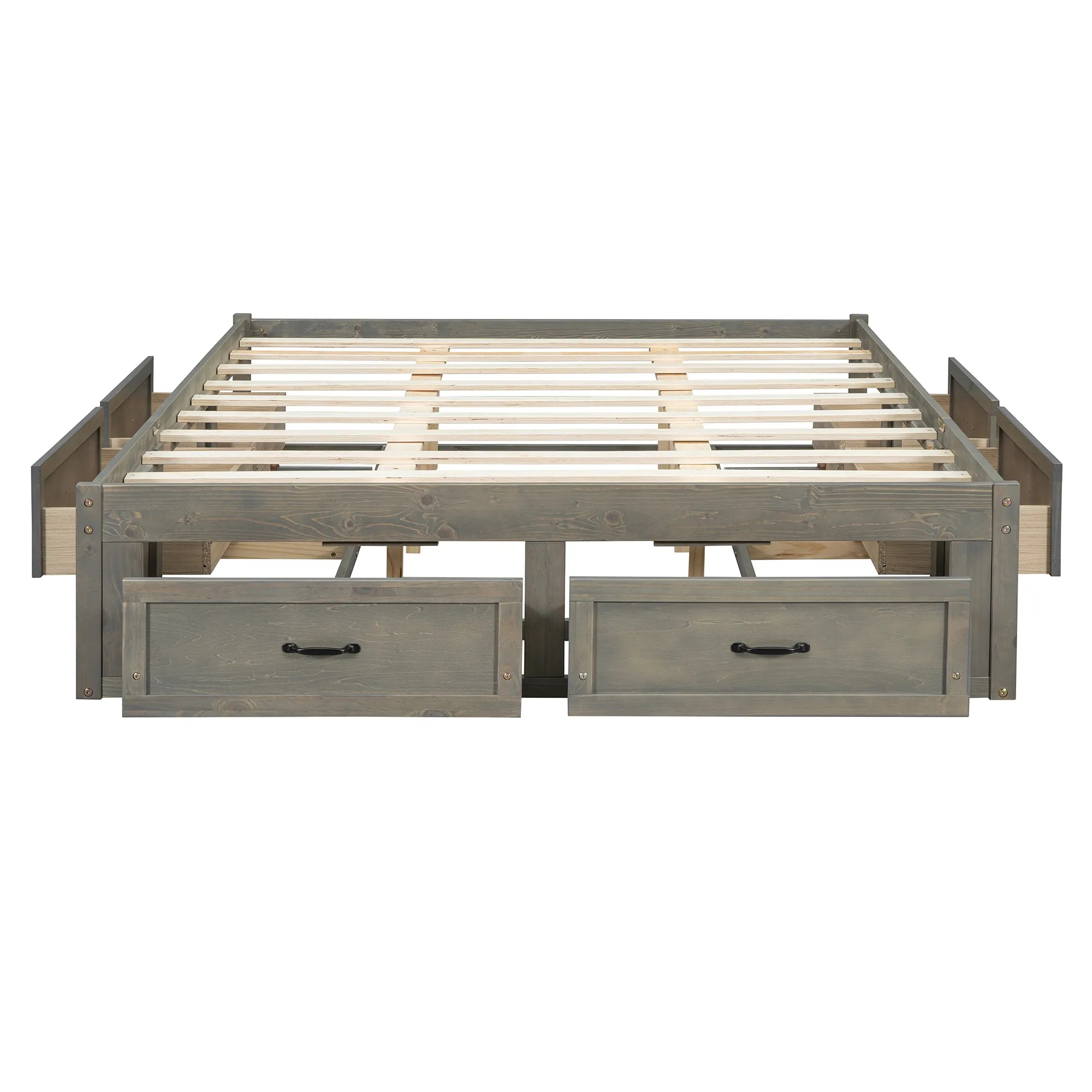 Platform Bed with 6 Storage Drawers