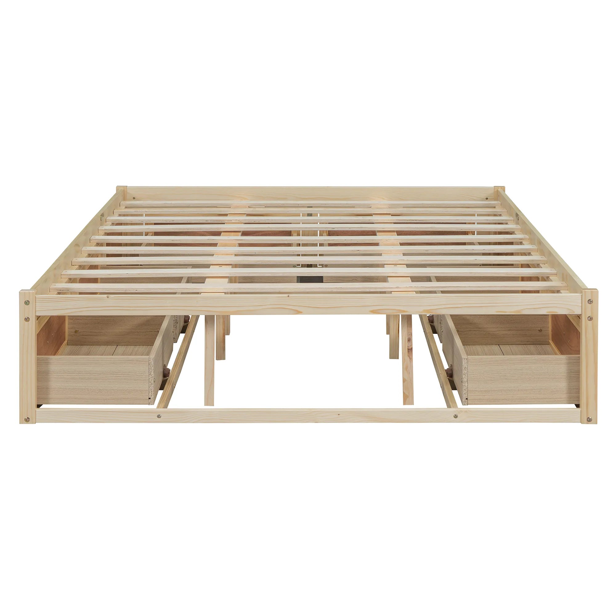 Platform Bed with 6 Storage Drawers
