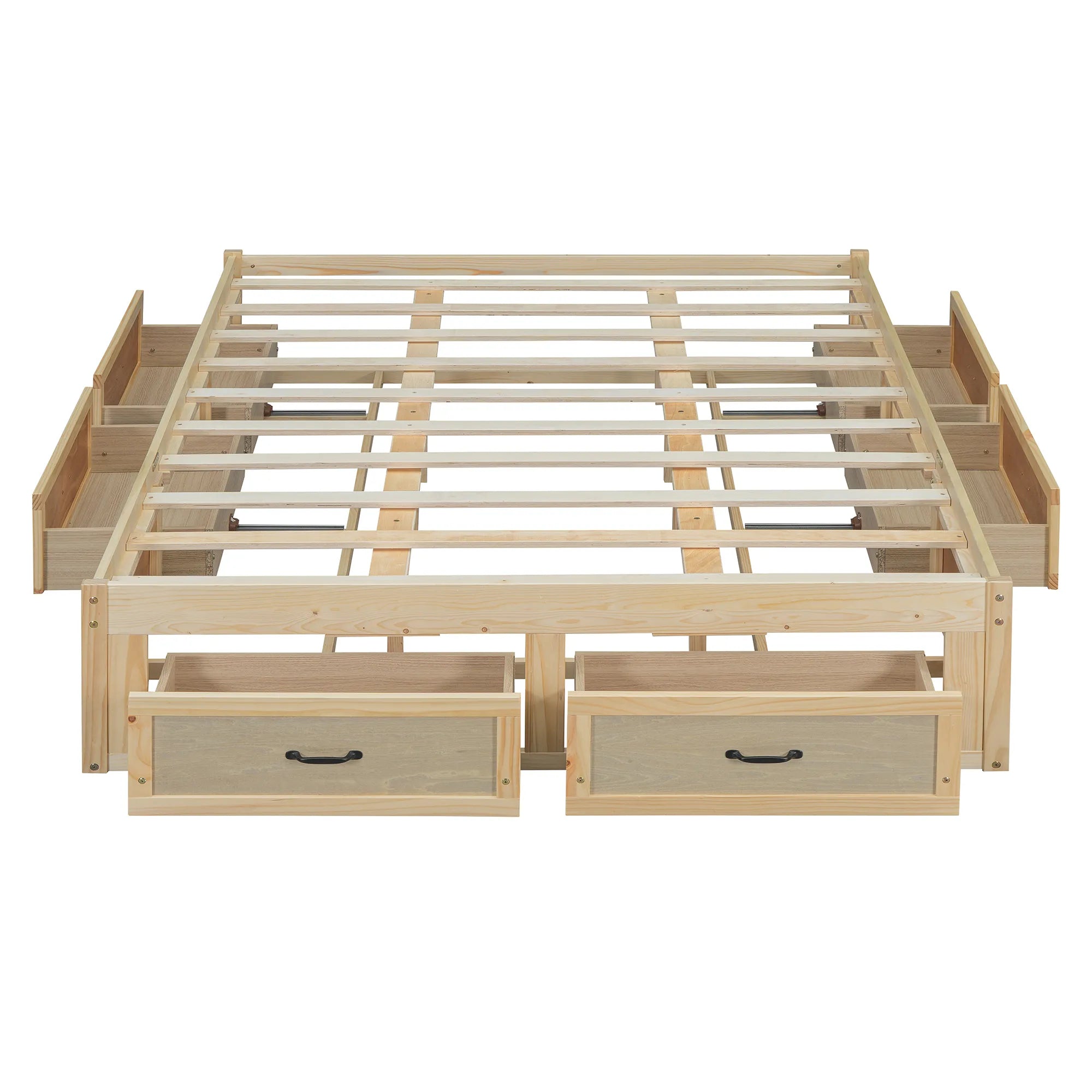 Platform Bed with 6 Storage Drawers