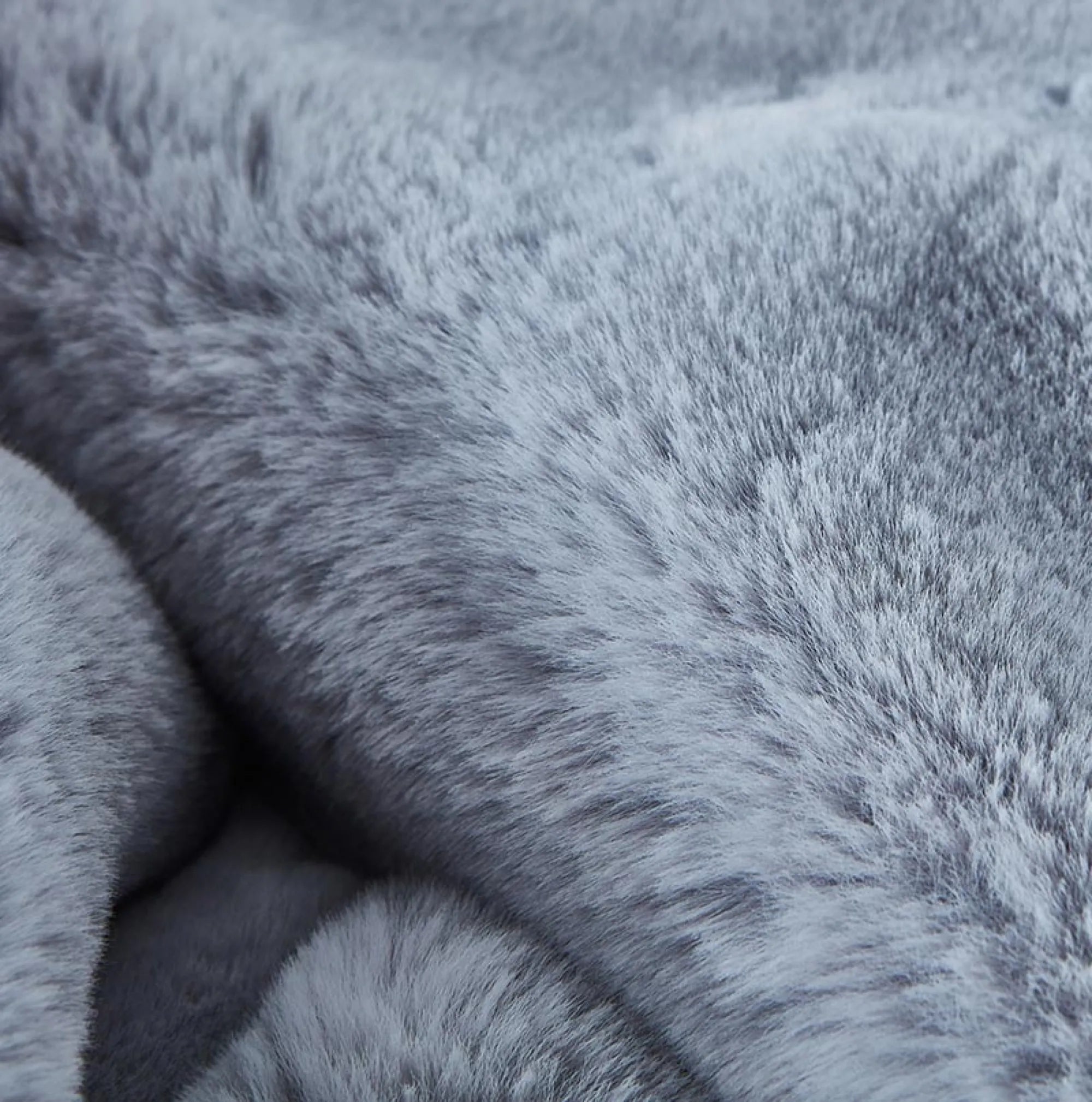 Plush Chinchilla Faux Fur Throw Blanket (50" x 60")
