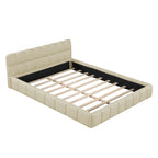 Queen Upholstered Platform Bed with Solid Frame