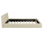Queen Upholstered Platform Bed with Solid Frame