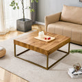 Rectangular Retro Wooden Modern Coffee Table