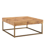 Rectangular Retro Wooden Modern Coffee Table