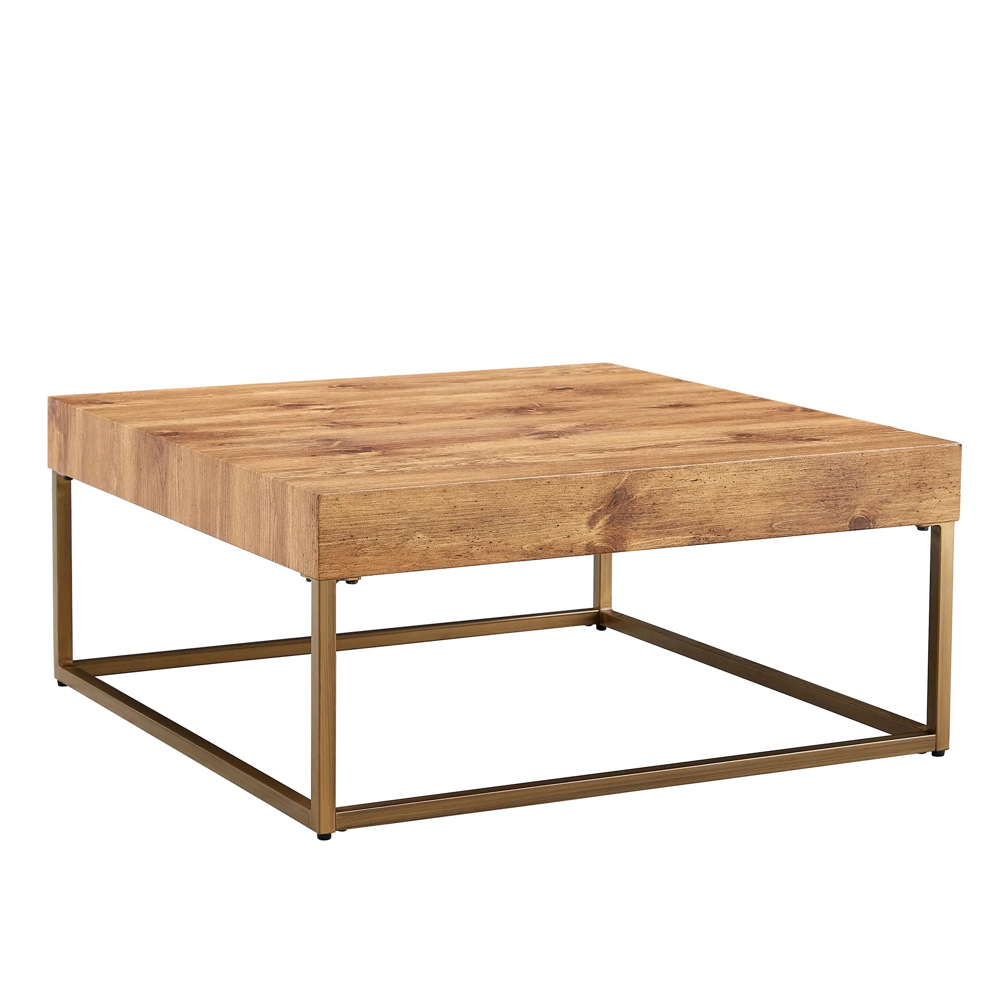 Rectangular Retro Wooden Modern Coffee Table