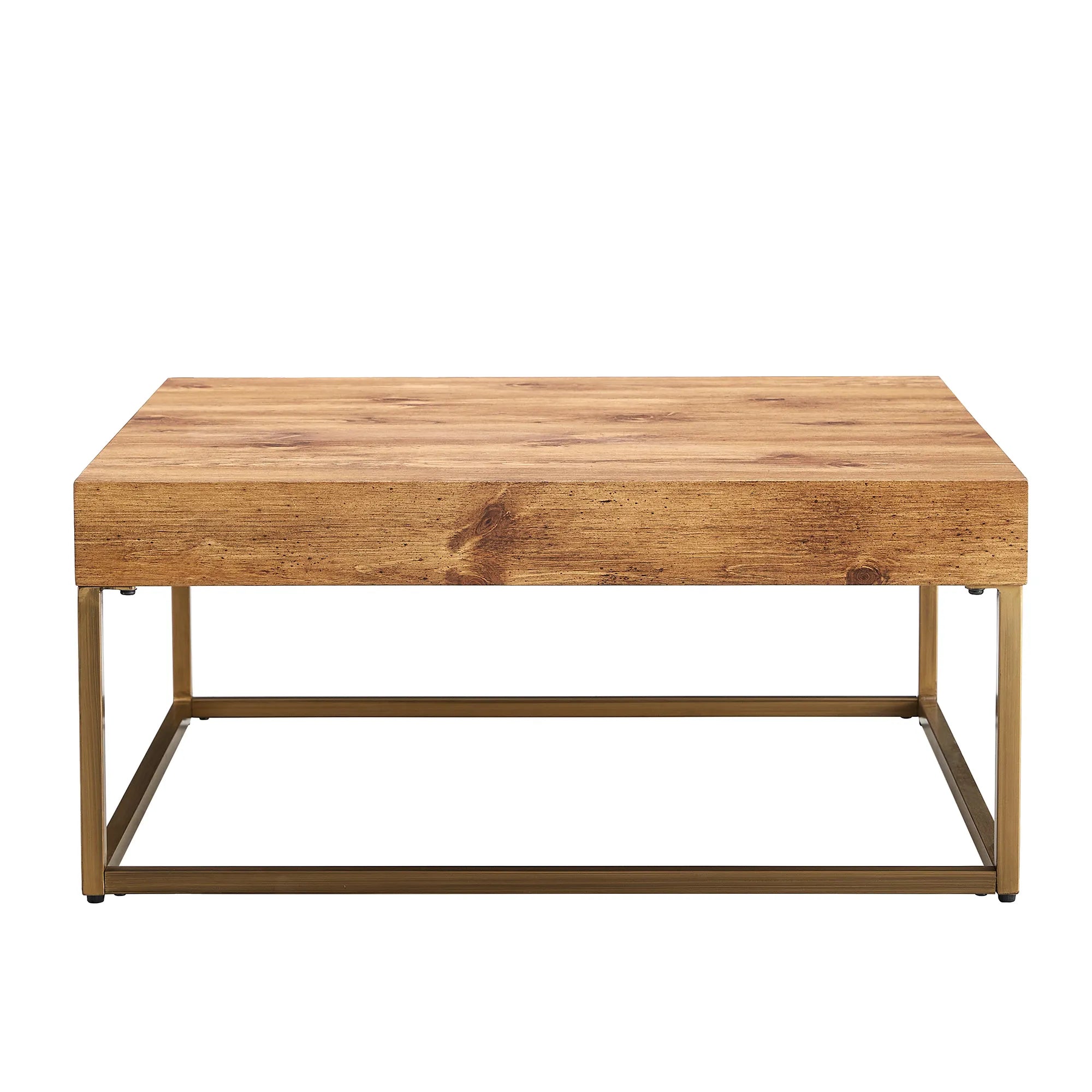 Rectangular Retro Wooden Modern Coffee Table