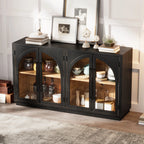 Retro Storage Sideboard with Adjustable Shelves