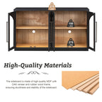 Retro Storage Sideboard with Adjustable Shelves