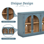 Retro Storage Sideboard with Adjustable Shelves