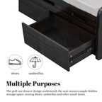 Rustic Entryway Bench with Storage Space