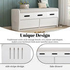 Rustic Entryway Bench with Storage Space