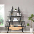 Sailboat-Inspired 4-Tier Shelf with Drawer