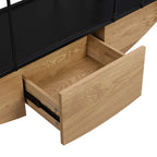Sailboat-Inspired 4-Tier Shelf with Drawer