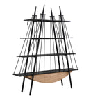 Sailboat-Inspired 4-Tier Shelf with Drawer