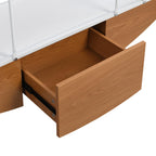 Sailboat-Inspired 4-Tier Shelf with Drawer