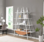 Sailboat-Inspired 4-Tier Shelf with Drawer