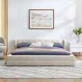 Serena – Queen Upholstered Platform Bed with Headboard
