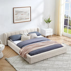 Serena – Queen Upholstered Platform Bed with Headboard