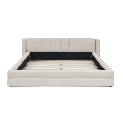 Serena – Queen Upholstered Platform Bed with Headboard