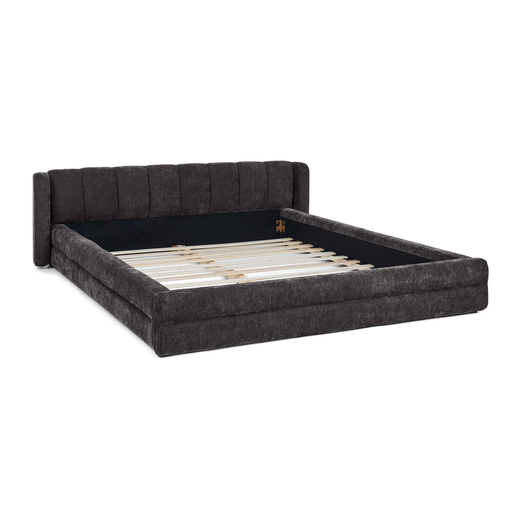 Serena – Queen Upholstered Platform Bed with Headboard