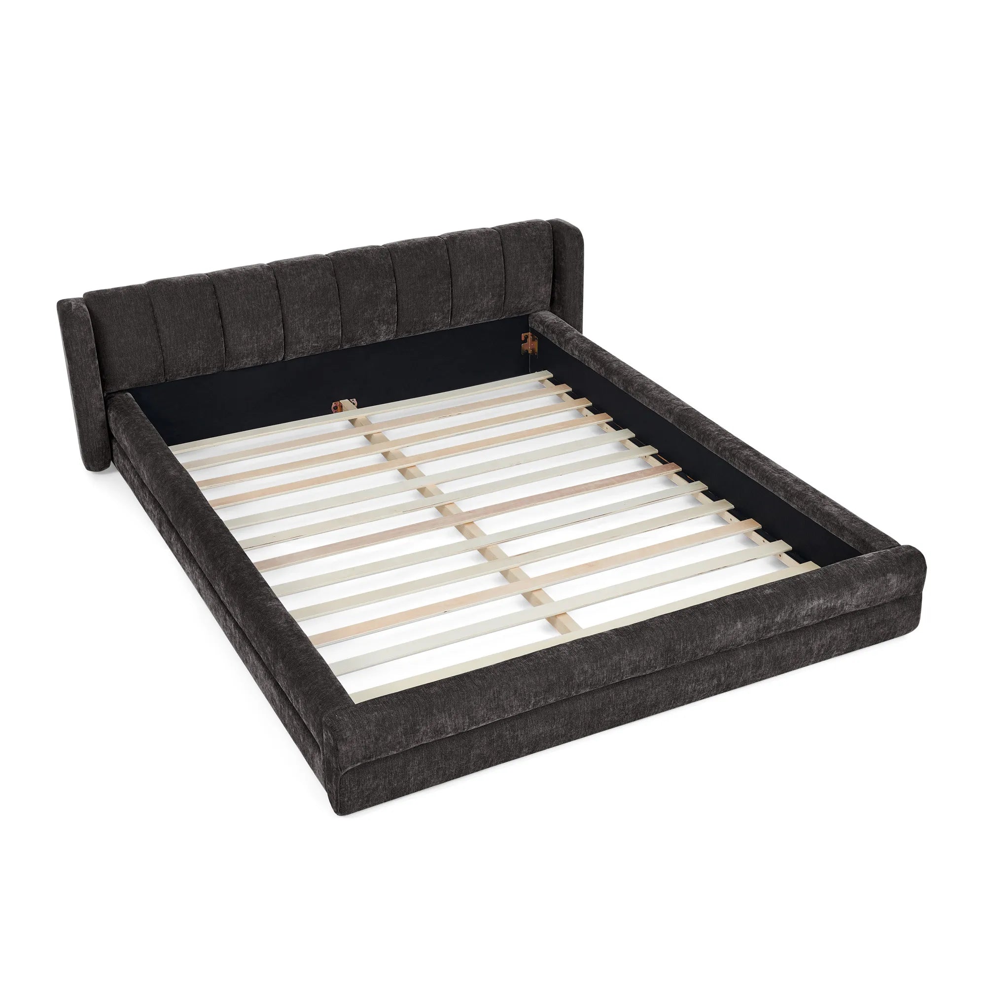 Serena – Queen Upholstered Platform Bed with Headboard