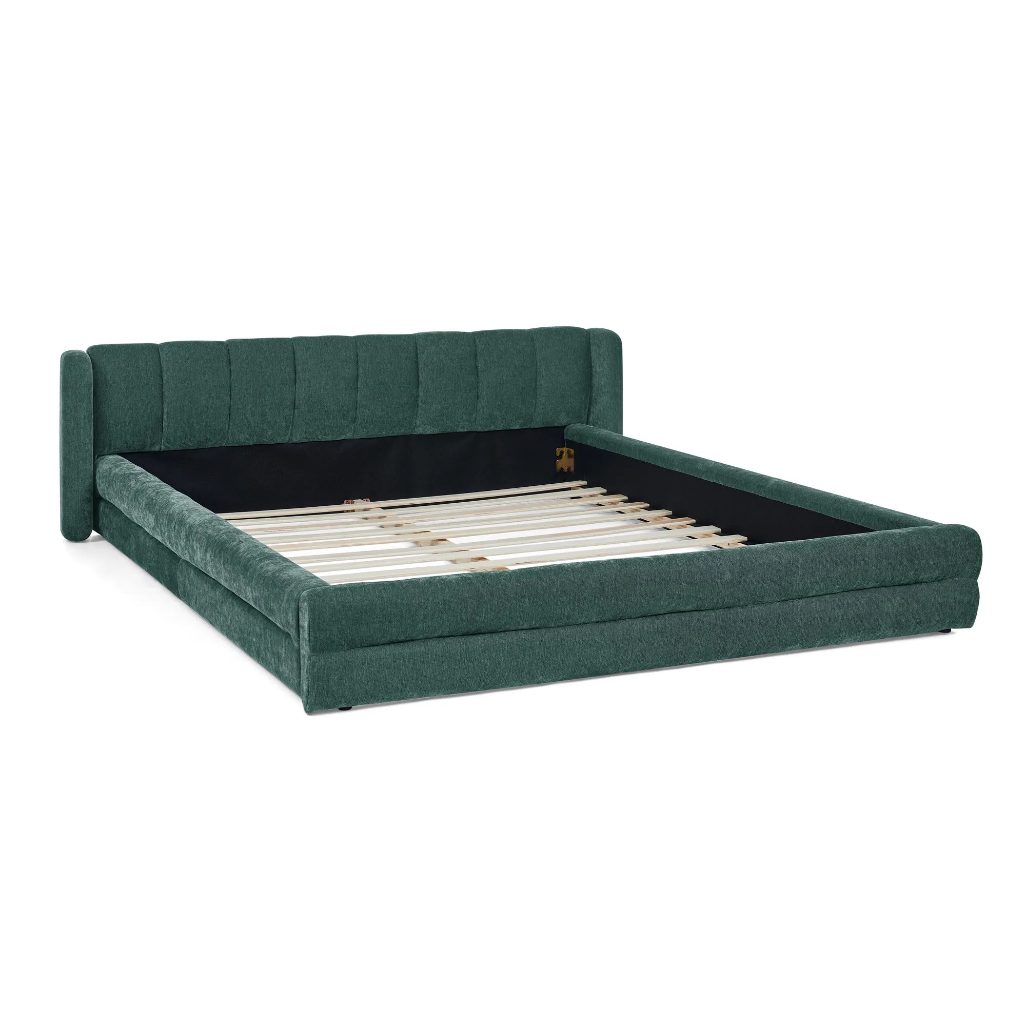 Serena – Queen Upholstered Platform Bed with Headboard