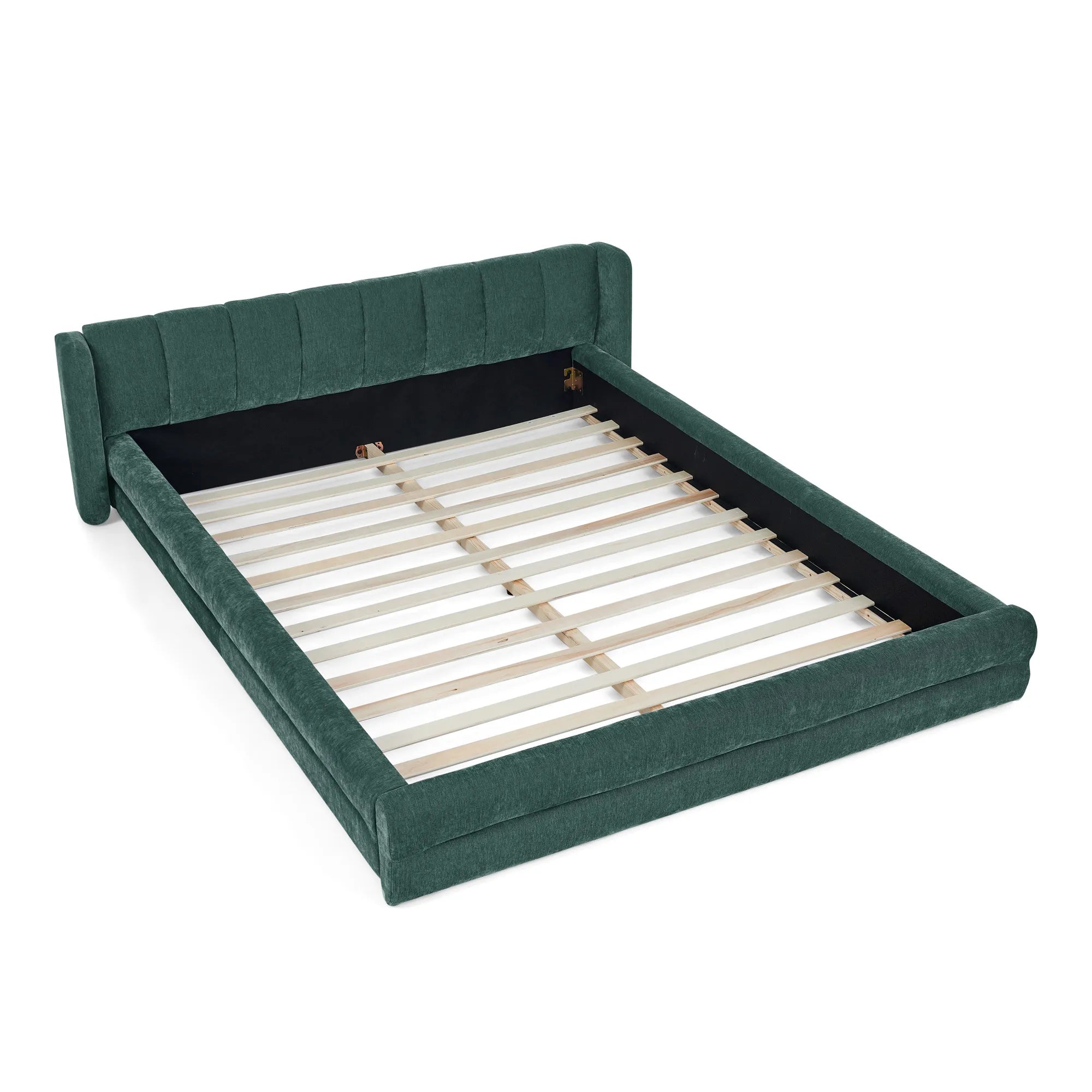 Serena – Queen Upholstered Platform Bed with Headboard