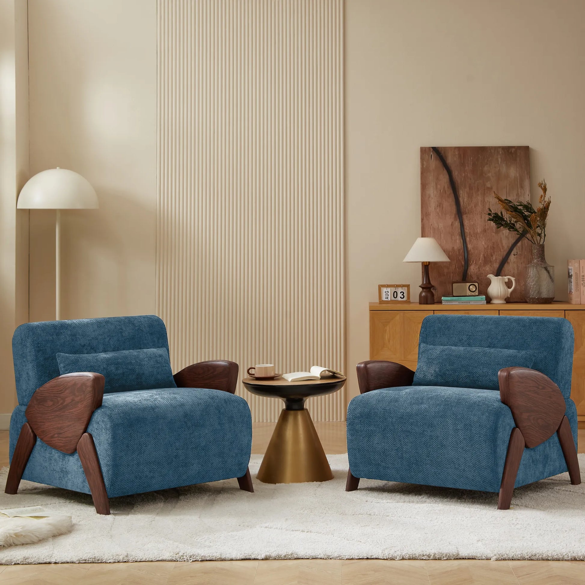 Modern Accent Chair With Comfortable Plush Cushion