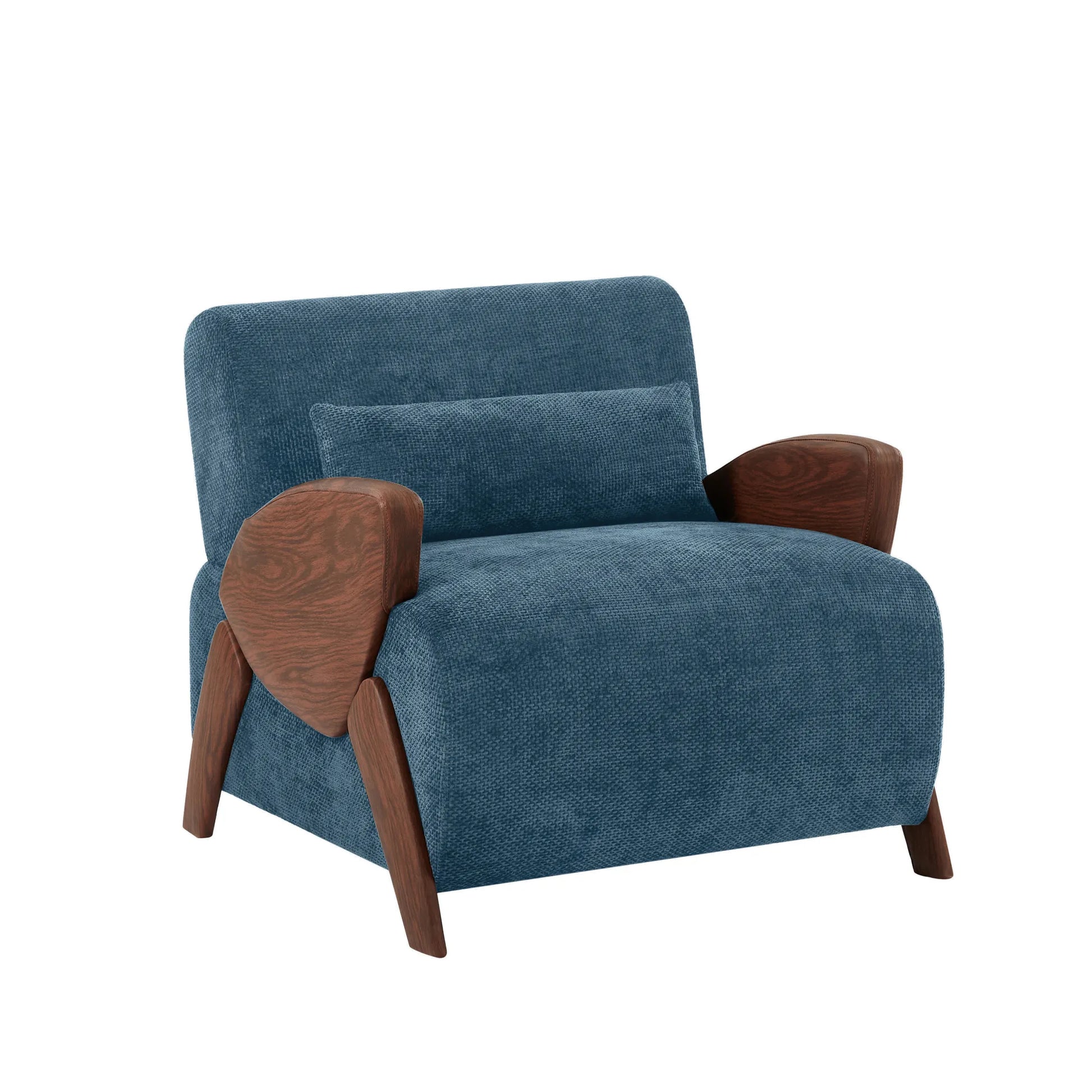 Modern Accent Chair With Comfortable Plush Cushion