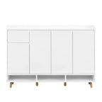 Sleek Modern Shoe Storage Cabinet with Adjustable Shelves