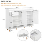 Sleek Modern Shoe Storage Cabinet with Adjustable Shelves