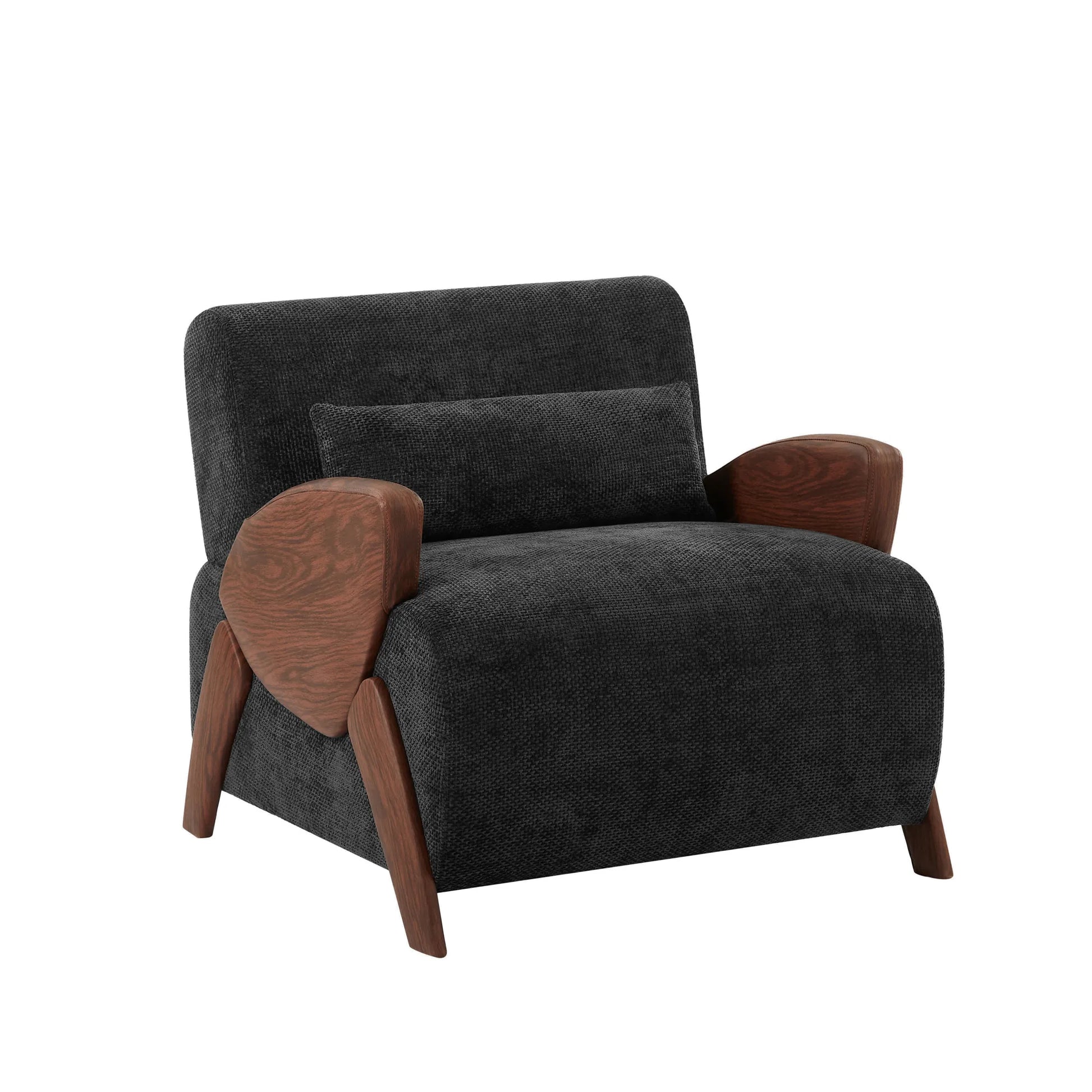 Modern Accent Chair With Comfortable Plush Cushion