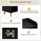 Sleek Modern Shoe Storage Cabinet with Adjustable Shelves