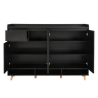 Sleek Modern Shoe Storage Cabinet with Adjustable Shelves