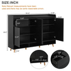 Sleek Modern Shoe Storage Cabinet with Adjustable Shelves