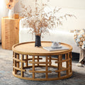 Sola – 31.5” Round Boho Coffee Table