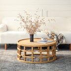 Sola – 31.5” Round Boho Coffee Table