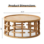 Sola – 31.5” Round Boho Coffee Table