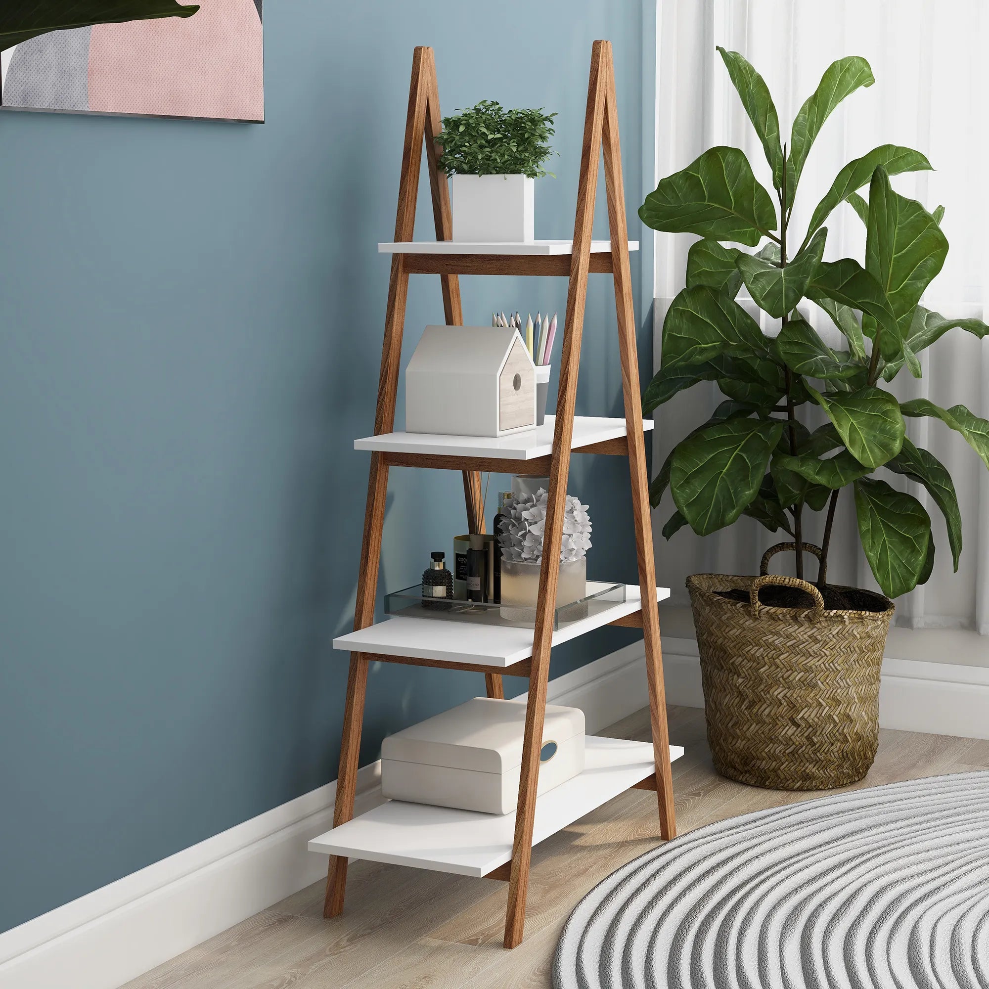 Solid A Frame Ladder Display Shelf