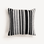 Striped Black And White Throw Pillow Cover