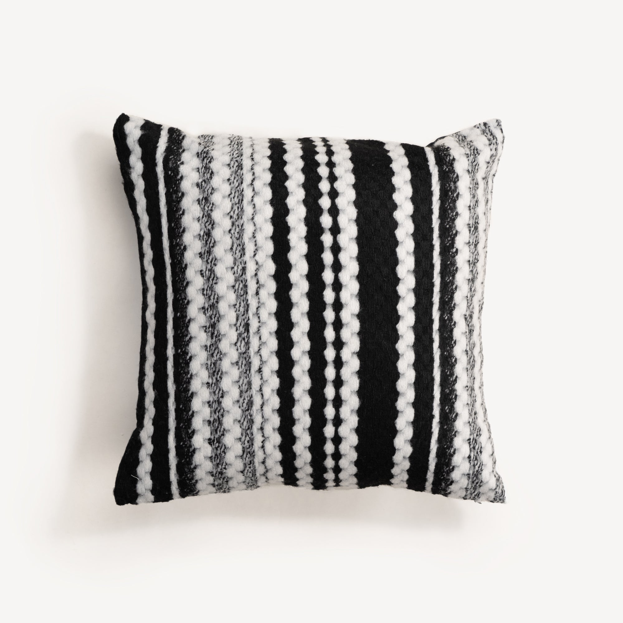 Striped Black And White Throw Pillow Cover