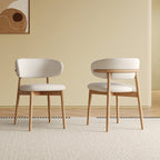 Stylish Mid-Century Modern Wooden Dining Chair Set