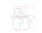 Stylish Mid-Century Modern Wooden Dining Chair Set