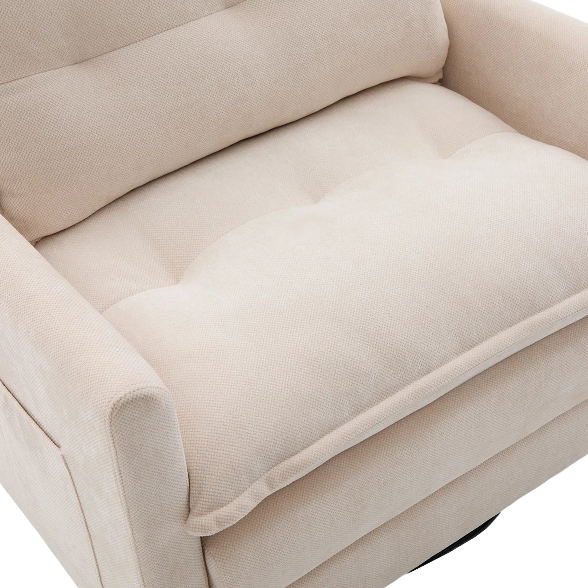 Swivel Barrel Accent Chair, Mid-Century Modern Armchair with Padded Seat