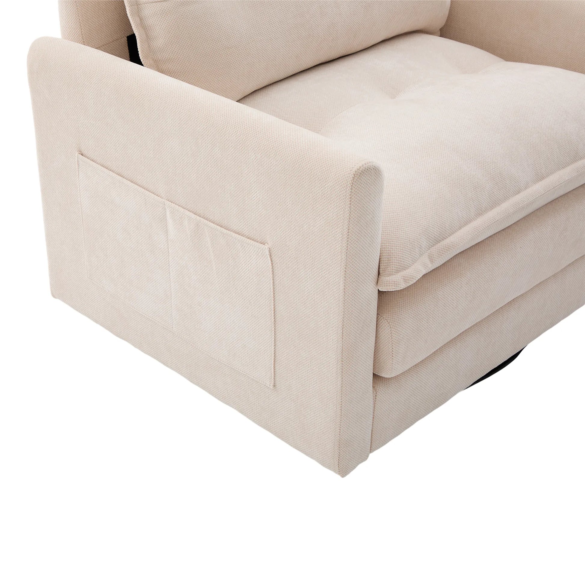 Swivel Barrel Accent Chair, Mid-Century Modern Armchair with Padded Seat