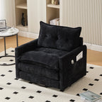 Swivel Barrel Accent Chair, Mid-Century Modern Armchair with Padded Seat