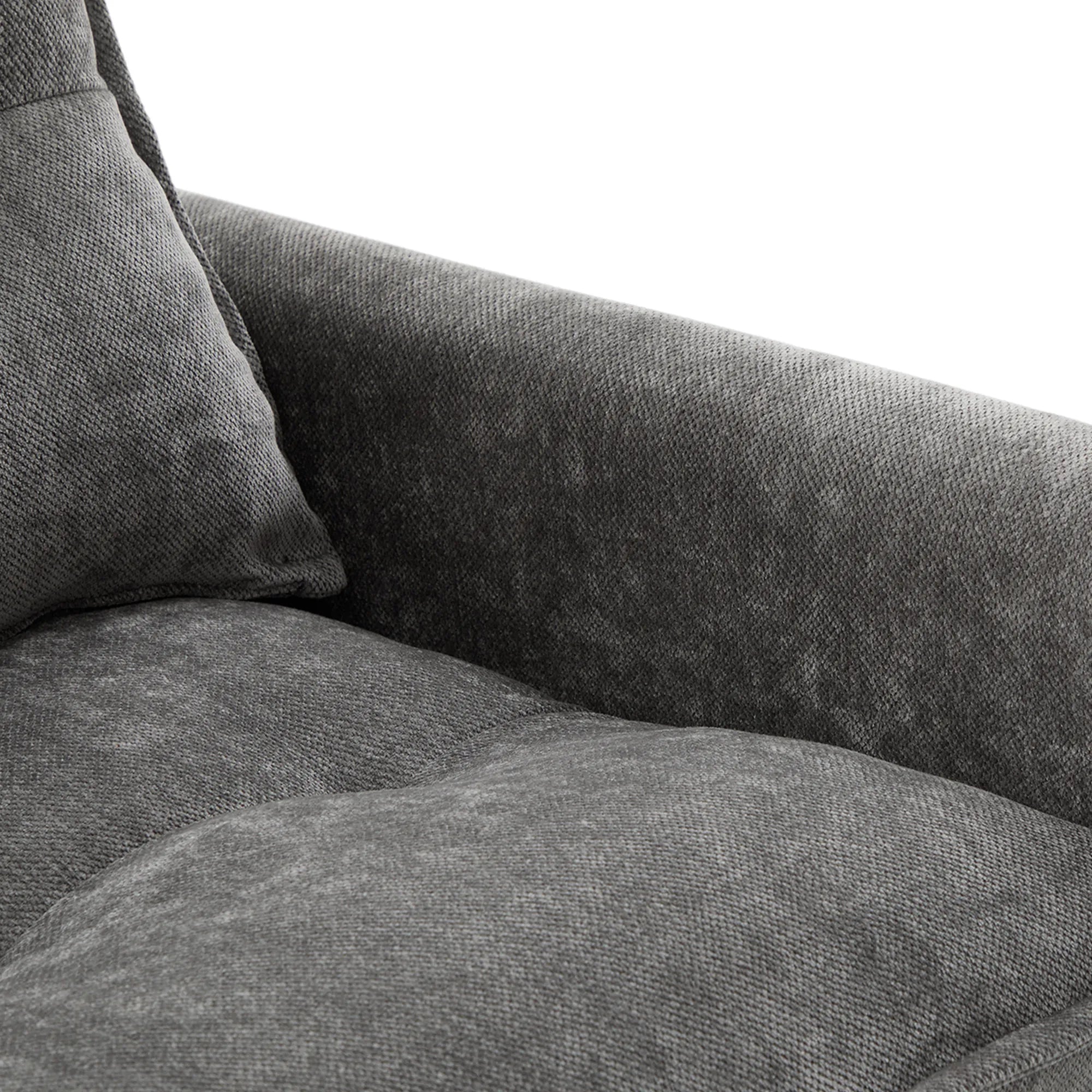 Swivel Barrel Accent Chair, Mid-Century Modern Armchair with Padded Seat
