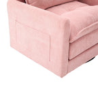 Swivel Barrel Accent Chair, Mid-Century Modern Armchair with Padded Seat