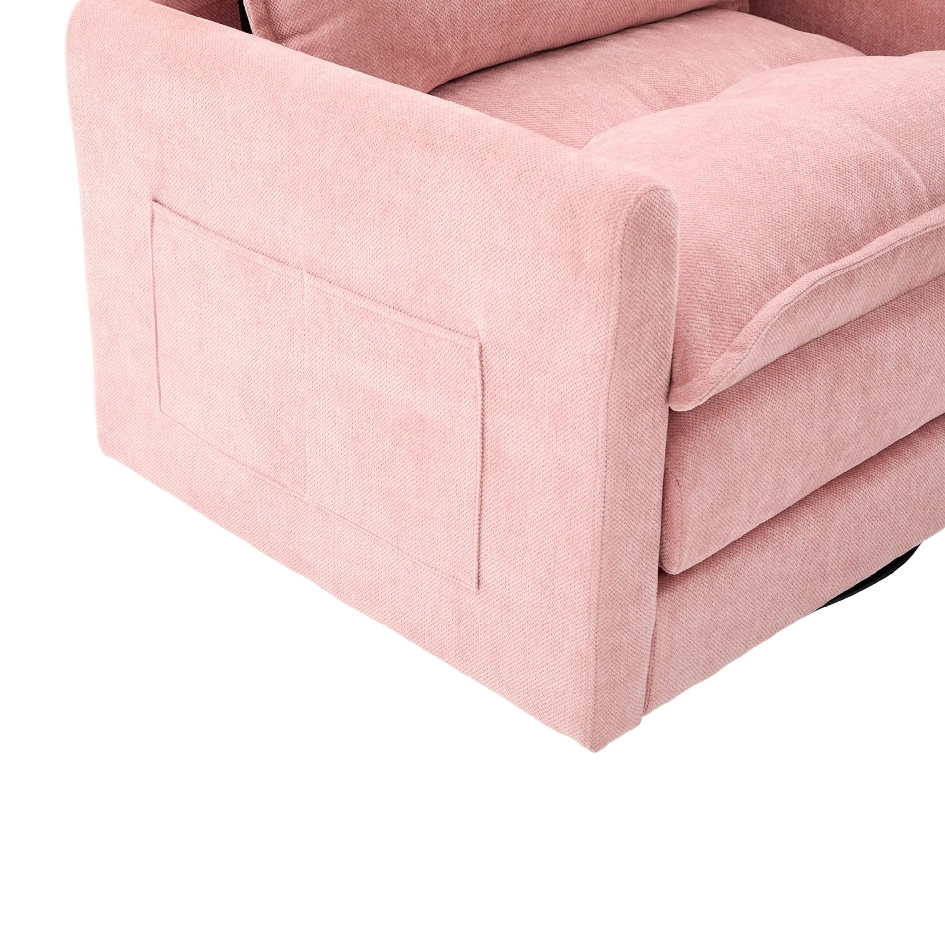 Swivel Barrel Accent Chair, Mid-Century Modern Armchair with Padded Seat