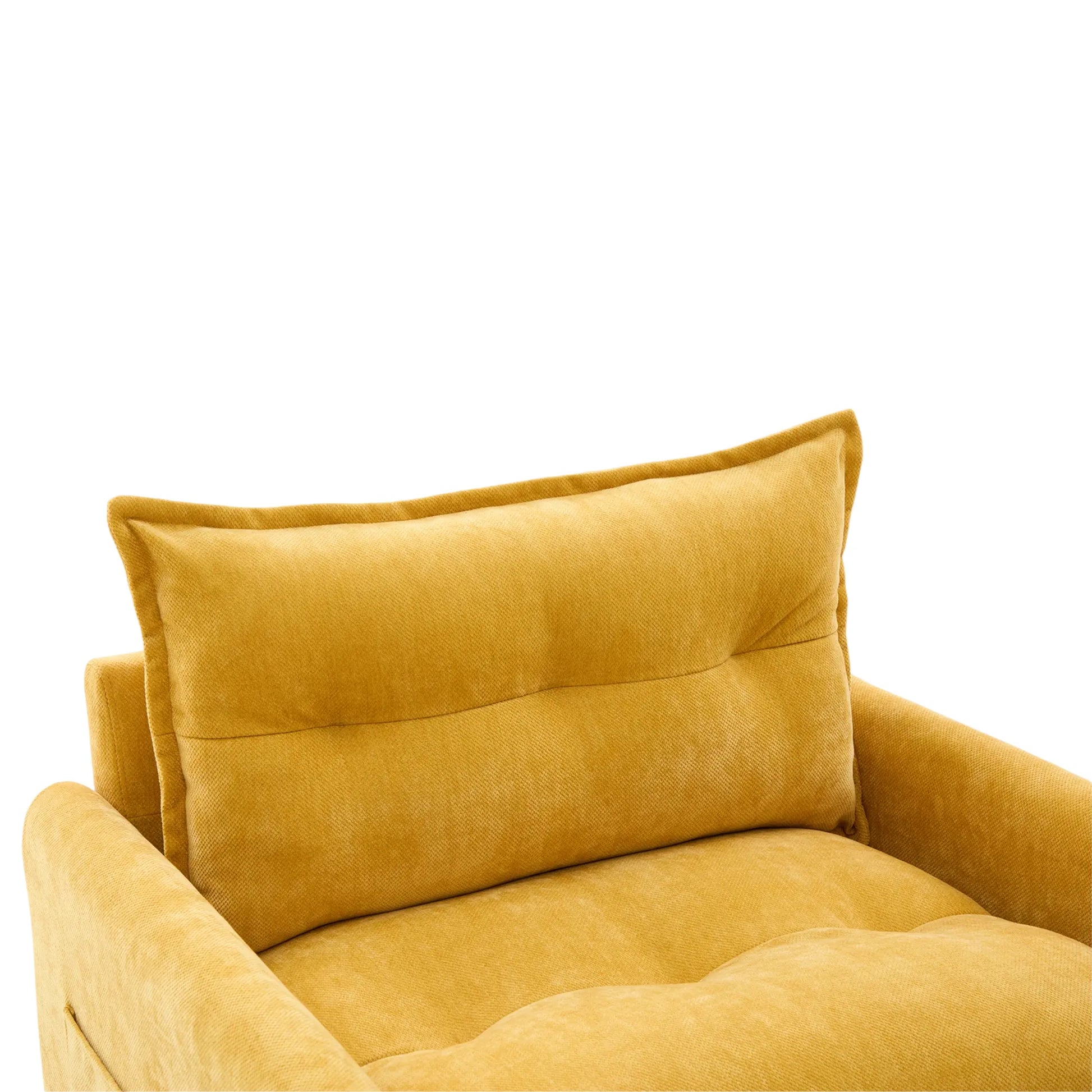 Swivel Barrel Accent Chair, Mid-Century Modern Armchair with Padded Seat